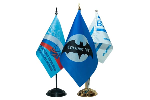 настольный флаг с лого